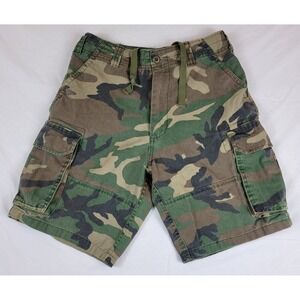 Rothco Ultra Force BDU Cargo Shorts Mens Small Woodland Camo Tactical Military